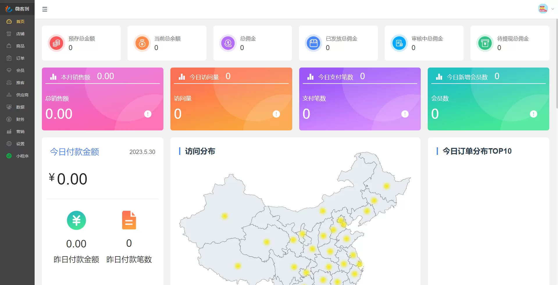 【微客到】分销+直播+新零售-快达源码网