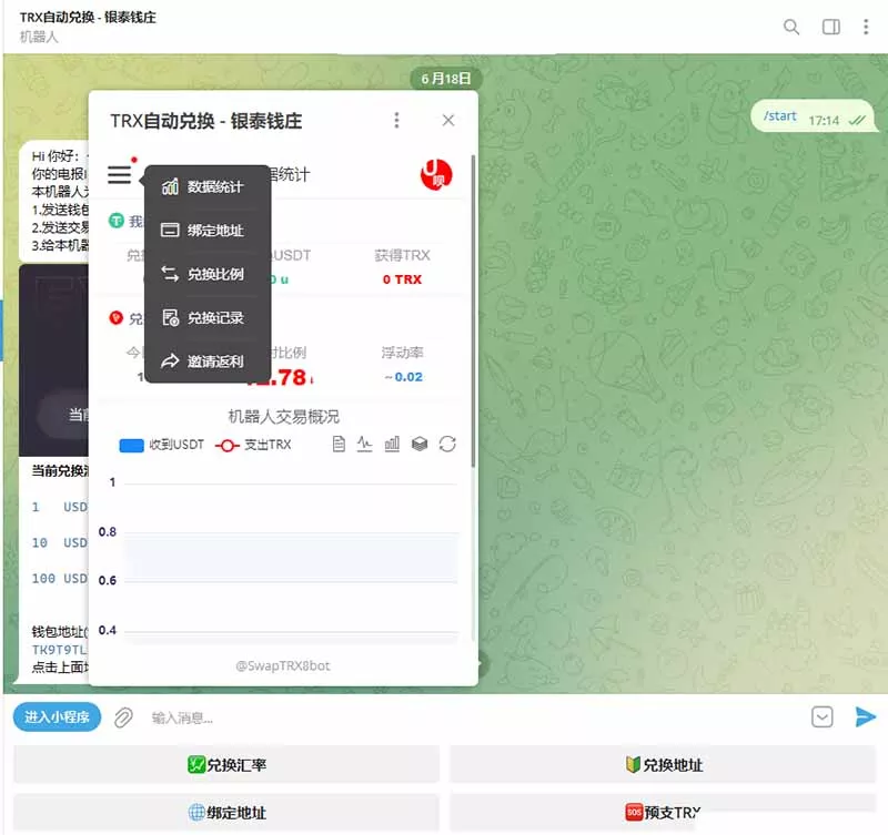 图片[1]-【TRX自动兑换】机器人源码+搭建教程-快达源码网-kdymw.com专注分享各类网站源码