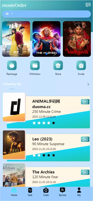 【海外电影刷单】抢单+自动抓取订单+投资理财系统源码-快达源码网